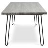 Table à manger rectangulaire - Style industriel - Bois et métal - 120cm - Hairpin image 7