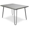 Table à manger rectangulaire - Style industriel - Bois et métal - 120cm - Hairpin image 7