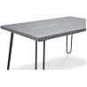 Table à manger rectangulaire - Style industriel - Bois et métal - 120cm - Hairpin image 7