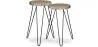 Ensemble de 2 tables d'appoint - Design industriel - Bois et métal - Hairpin image 7
