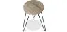Ensemble de 2 tables d'appoint - Design industriel - Bois et métal - Hairpin image 7