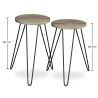 Ensemble de 2 tables d'appoint - Design industriel - Bois et métal - Hairpin image 7