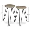 Ensemble de 2 tables d'appoint - Design industriel - Bois et métal - Hairpin image 7