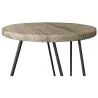 Ensemble de 2 tables d'appoint - Design industriel - Bois et métal - Hairpin image 7