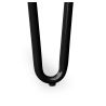 Tabouret de bar rond - design industriel - bois et acier - 44cm - Hairpin image 7