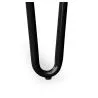 Tabouret de bar rond - design industriel - bois et acier - 44cm - Hairpin image 7