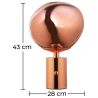 Lampe de Table - Lampe de Salon Design Globe - Evanish image 7