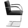 Chaise de bureau avec accoudoirs - Chaise de bureau recouverte de cuir - Brama image 7