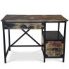 Bureau en Bois avec Tiroirs - Design Industriel - Nashville image 7
