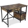 Bureau en Bois avec Tiroirs - Design Industriel - Nashville image 7