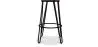 Tabouret rond - Design industriel - Bois et métal - 66cm - Hairpin image 7