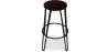 Tabouret rond - Design industriel - Bois et métal - 66cm - Hairpin image 7