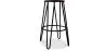 Tabouret rond - Design industriel - Bois et métal - 66cm - Hairpin image 7