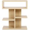 Étagère basse de style scandinave avec 5 compartiments - Bois image 7