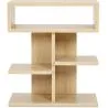 Étagère basse de style scandinave avec 5 compartiments - Bois image 7