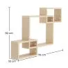 Étagère Murale en Bois - Design de Boîtes - Boxes image 7