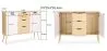 Buffet en Bois - Design Scandinave - 3 tiroirs - Roger image 7