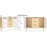 Buffet en Bois - Design Scandinave - 3 tiroirs - Roger image 7