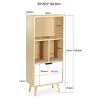 Buffet en Bois - Design Scandinave - 4 compartiments - Roin image 7