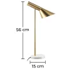 Lampe Flexo - Lampe de Bureau - Marbre et Métal - Celio image 7