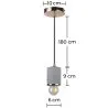 Lampe de plafond - Lampe suspendue - Métal et béton - Felippo image 7