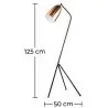 Lampadaire Trépied - Lampe de Salon Design - Cavalleta image 7
