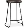 Tabouret de Bar - Design Industriel - Bois & Métal - 66 cm - Adriel image 7