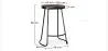 Tabouret de Bar - Design Industriel - Bois & Métal - 66 cm - Adriel image 7