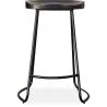 Tabouret de Bar - Design Industriel - Bois & Métal - 66 cm - Adriel image 7