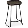Tabouret de Bar - Design Industriel - Bois & Métal - 66 cm - Adriel image 7