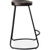 Tabouret de Bar - Design Industriel - Bois & Métal - 66 cm - Adriel image 7