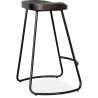 Tabouret de Bar - Design Industriel - Bois & Métal - 66 cm - Adriel image 7