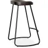Tabouret de Bar - Design Industriel - Bois & Métal - 66 cm - Adriel image 7