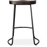 Tabouret de Bar - Design Industriel - Bois & Métal - 66 cm - Adriel image 7