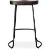 Tabouret de Bar - Design Industriel - Bois & Métal - 66 cm - Adriel image 7
