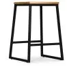 Tabouret de Bar Design Industriel - Bois et Métal - 60cm - Big Boy image 7
