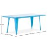 Table rectangulaire pour enfants - Design industriel - 120cm - Stylix image 7