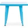 Table carrée pour enfants - Industrielle - Métal - 60cm - Stylix image 7