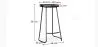 Tabouret de bar - Design industriel - Bois et métal - 76 cm - Aiyana image 7