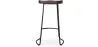 Tabouret de bar - Design industriel - Bois et métal - 76 cm - Aiyana image 7