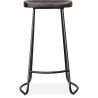 Tabouret de bar - Design industriel - Bois et métal - 76 cm - Aiyana image 7
