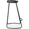 Tabouret de bar - Design industriel - Bois et métal - 76 cm - Aiyana image 7