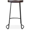 Tabouret de bar - Design industriel - Bois et métal - 76 cm - Aiyana image 7