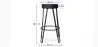 Tabouret Rond - Design Industriel - 80 cm - Elan image 7