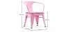 Chaise enfant avec accoudoirs - Chaise enfant design industriel - Acier - Stylix image 7