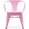 Chaise enfant avec accoudoirs - Chaise enfant design industriel - Acier - Stylix image 7