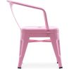Chaise enfant avec accoudoirs - Chaise enfant design industriel - Acier - Stylix image 7