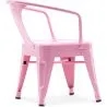 Chaise enfant avec accoudoirs - Chaise enfant design industriel - Acier - Stylix image 7