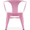 Chaise enfant avec accoudoirs - Chaise enfant design industriel - Acier - Stylix image 7