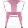 Chaise enfant avec accoudoirs - Chaise enfant design industriel - Acier - Stylix image 7